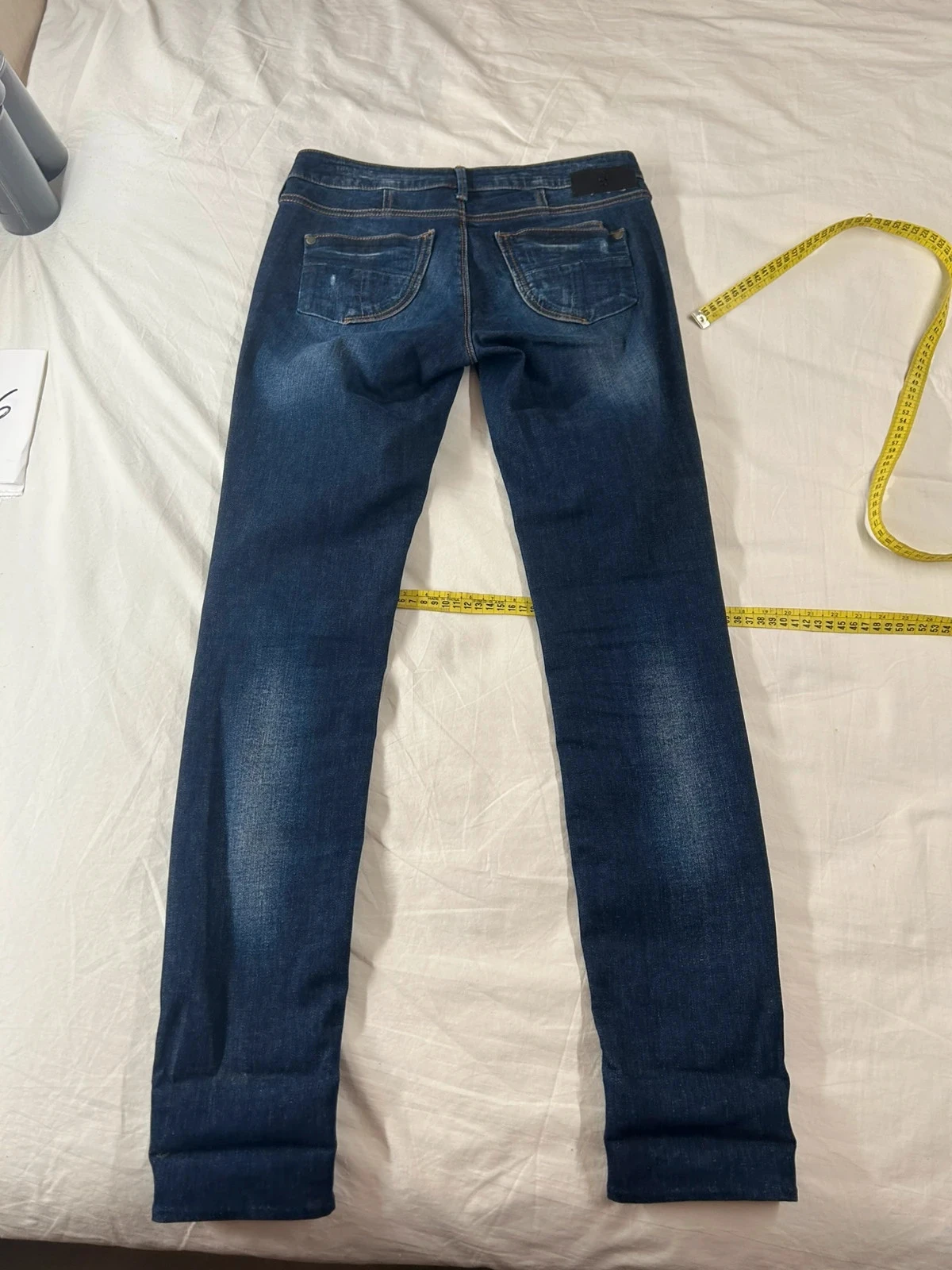 Navy blue slim fit jeans – photo 11